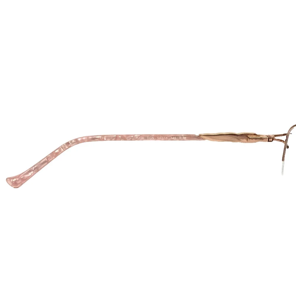 Tura Eyeglasses Frames R238 DGN Dark Gunmetal Rose Gold Crystals 59-18-145